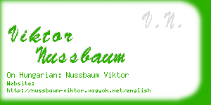 viktor nussbaum business card